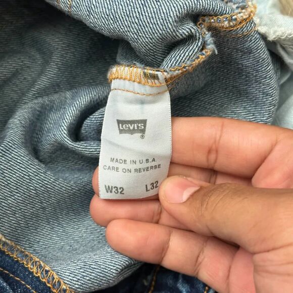 Levi's LVC Big E Orange Tab 646 0217 Flared Denim Jeans Size 32X30 - Picture 6 of 9